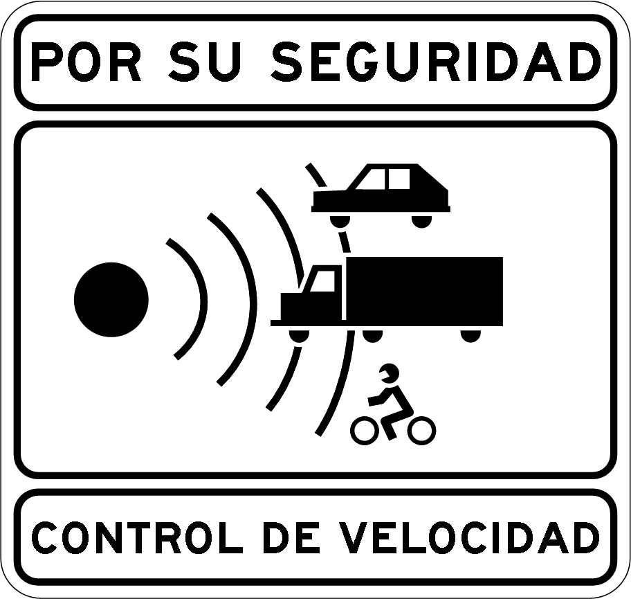 Control de velocidad en carretera como referencia de aviso de radar