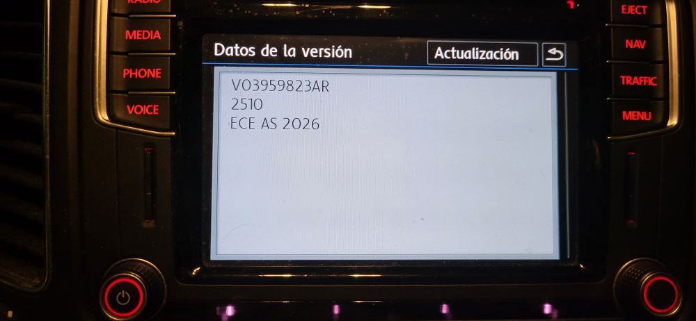 Datos de la versión