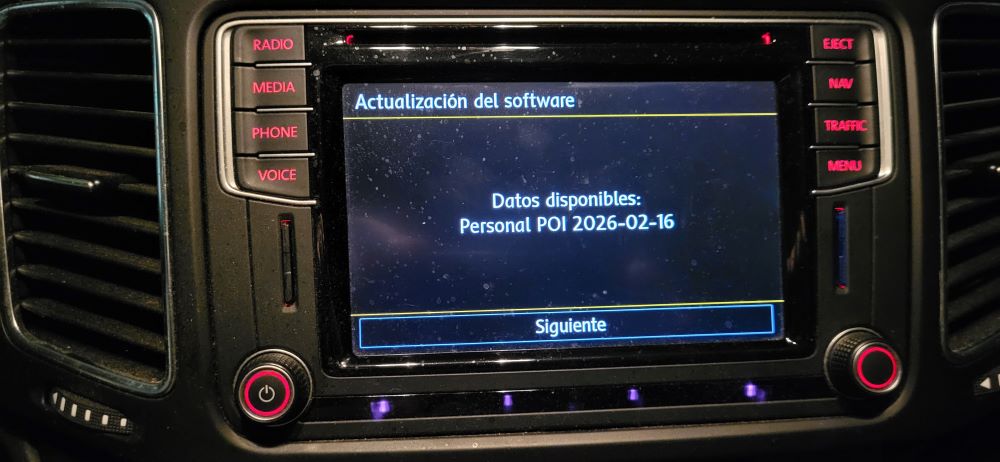 Opción de actualización